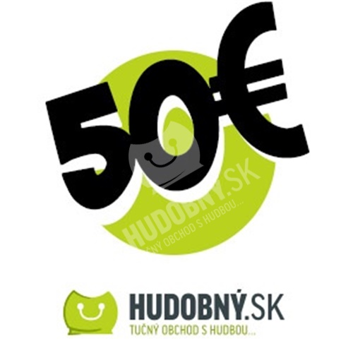 hudobny.sk - Darčekový poukaz v hodnote 50€