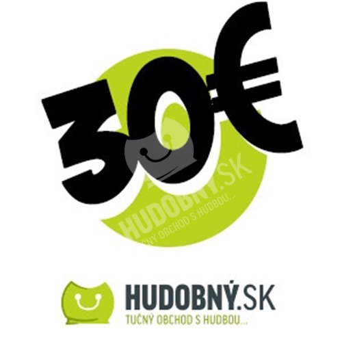 hudobny.sk - Darčekový poukaz v hodnote 30€