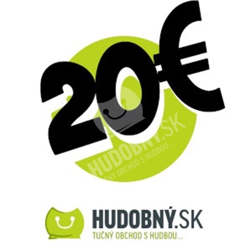 hudobny.sk - Darčekový poukaz v hodnote 20€