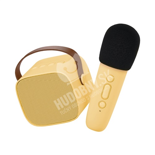 Lalarma - Bluetooth Karaoke set mikrofón a reproduktor Žltý