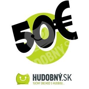 hudobny.sk - Darčekový poukaz v hodnote 50€ len 50,00 &euro;