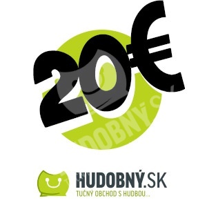 hudobny.sk - Darčekový poukaz v hodnote 20€ len 20,00 &euro;